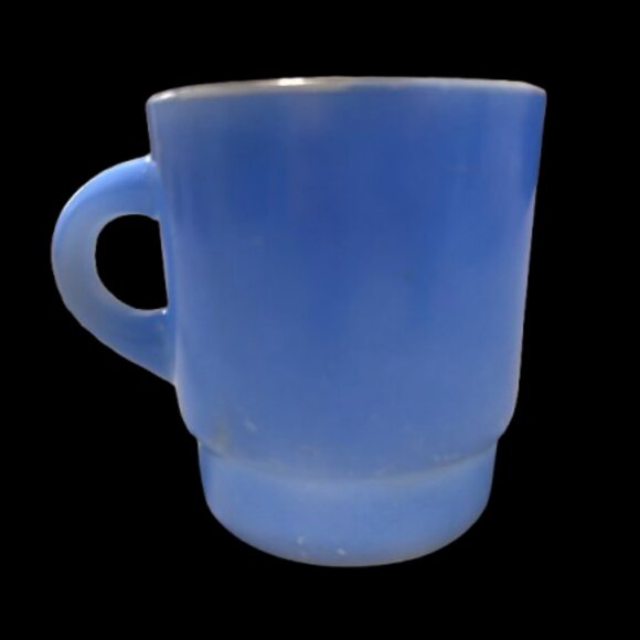 Vintage Anchor Hocking Fire King Blue Wanderlust Northwest Compass Mug - Picture 2 of 2